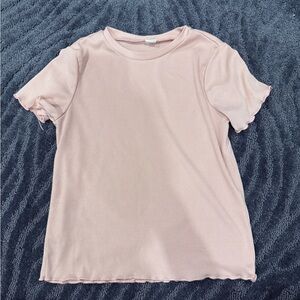 Girls light pink t shirt